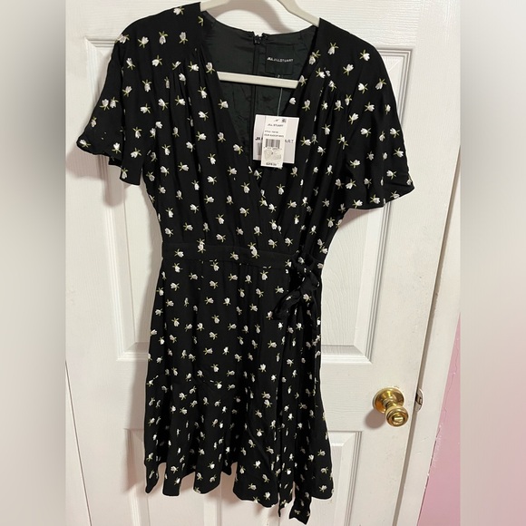 Jill Jill Stuart New Women’s Embroidered Faux-Wrap A-line Dress Size 2 - Picture 1 of 7